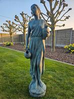 BRONZEN DAME MET KRUIKEN EN POMPJE AAN SPOTPRIJS !!!, Ophalen of Verzenden, Zo goed als nieuw, Overige materialen, Waterval