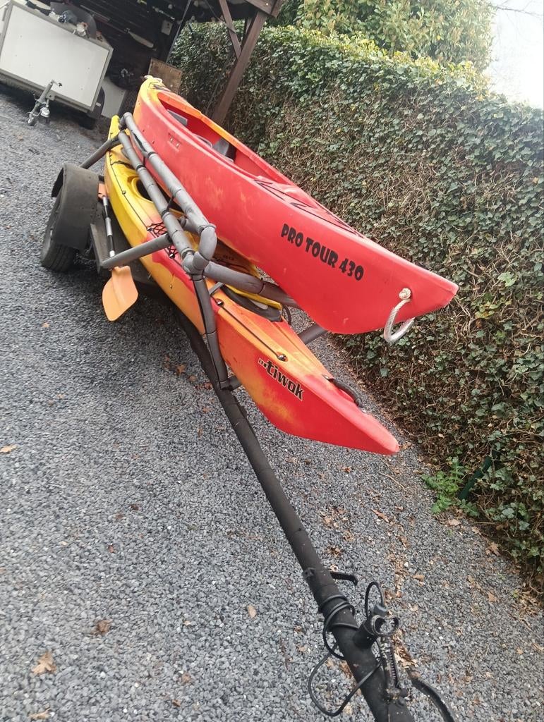 Kayak kano, Ophalen, Twee personen