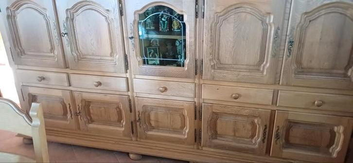 Volledige volle eiken eetkame, Huis en Inrichting, Kasten | Dressoirs, Ophalen