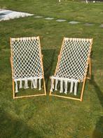 2 chaises longues d'été, Jardin & Terrasse, Chaises de jardin, Enlèvement, Utilisé, Bois, Ajustable