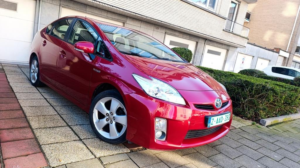 Toyota Prius Hybride 2010. 152425km carnet Carpass ctok Clim, Rouge, Euro 5, Achat, Entreprise