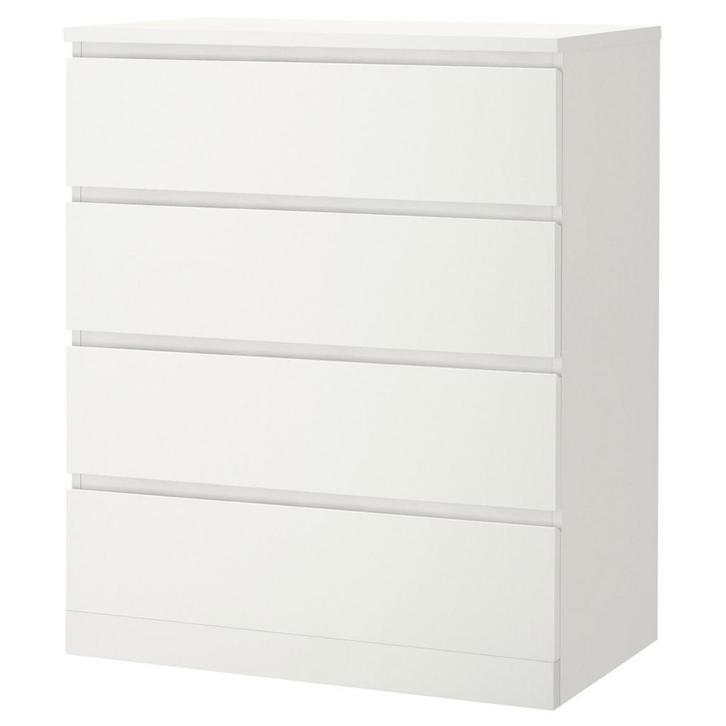 MALM
Commode 4 tiroirs, blanc, 80x100 cm, Maison & Meubles, Armoires | Commodes, Comme neuf, 100 à 150 cm, 50 à 100 cm, 25 à 50 cm