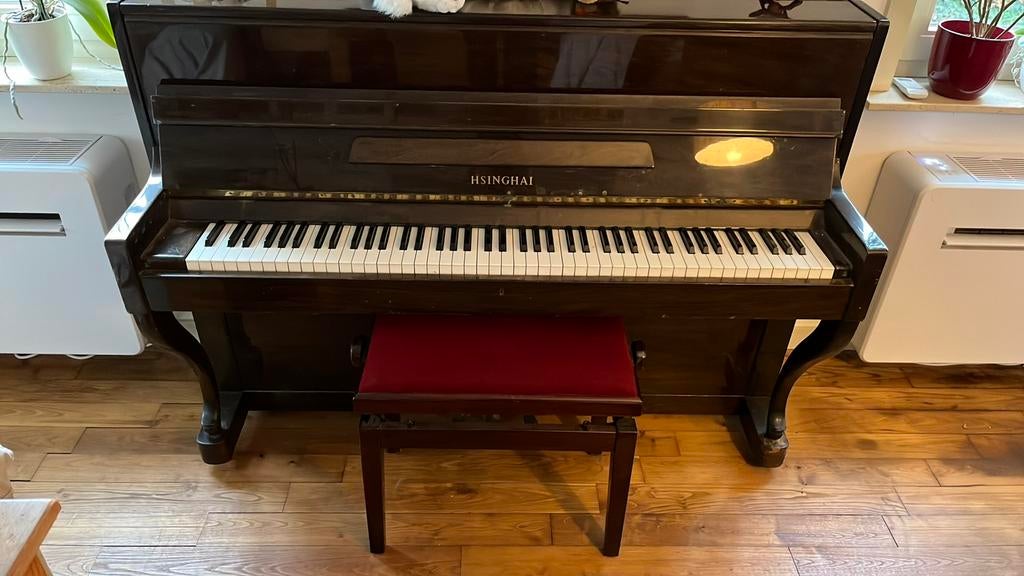 Piano + pianostoel, Ophalen of Verzenden, Gebruikt, Piano