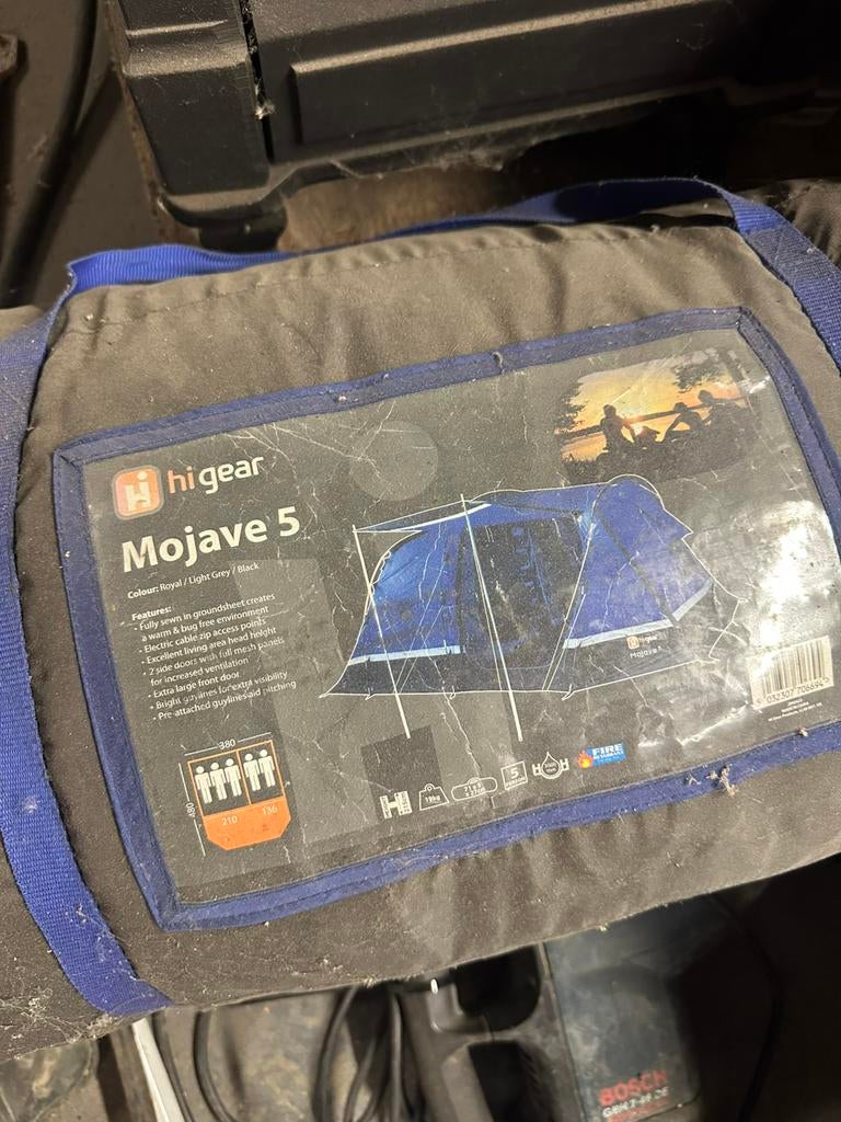 Ruime 5-Persoons Familietent: Hi-Gear Mojave 5, Caravans en Kamperen, Tenten, Zo goed als nieuw, Ophalen