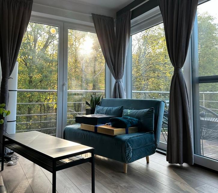 Canapé-lit 2 places - bleu velours - siège/lit/ clic clac, Maison & Meubles, Chambre à coucher | Canapés-lits, 140 cm, Bleu, Enlèvement