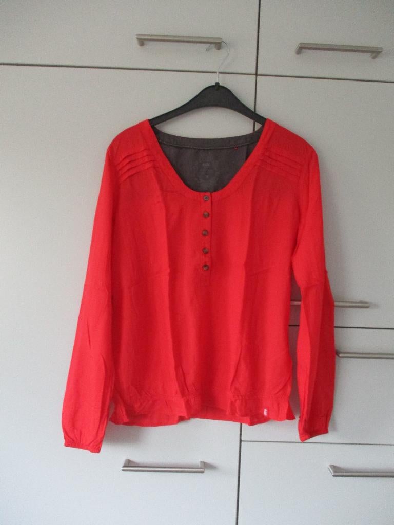 Fleurig bloesje, maat M, Esprit perfecte staat, Kleding | Dames, Blouses en Tunieken, Maat 38/40 (M), Verzenden, Oranje, EDC by Esprit