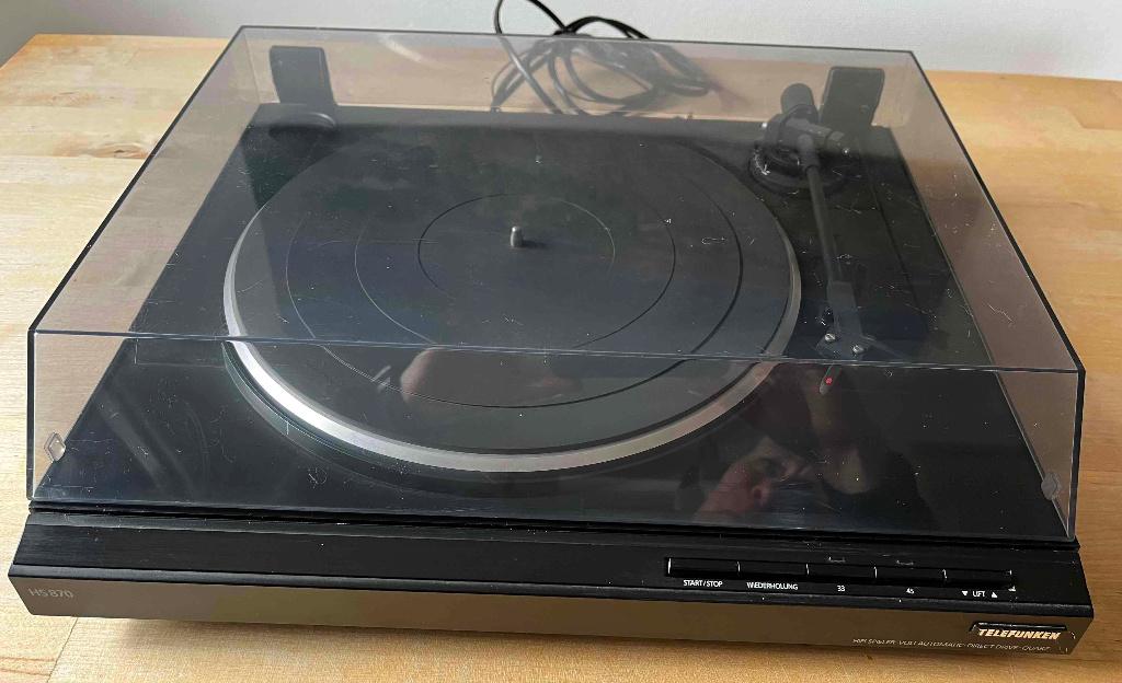 Platine tourne disque Telefunken HS 870 Ortofon direct drive, Autres marques, Tourne-disque, Enlèvement, Automatique