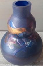 gesigneerd studio art glazen vaasje, Ophalen of Verzenden