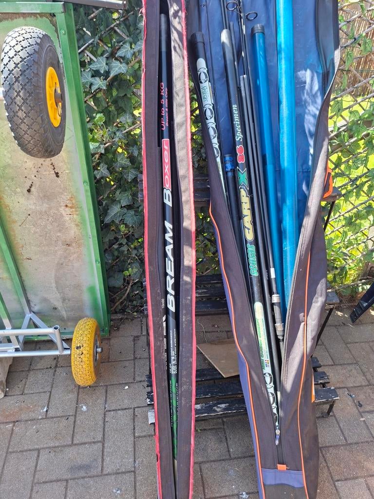 Vaste hengels 4 stuks, Ophalen