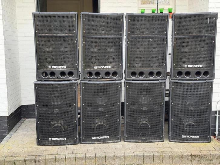 4bas en 4 top luidsprekers, Audio, Tv en Foto, Luidsprekerboxen, Zo goed als nieuw, 120 watt of meer, Overige merken, Ophalen