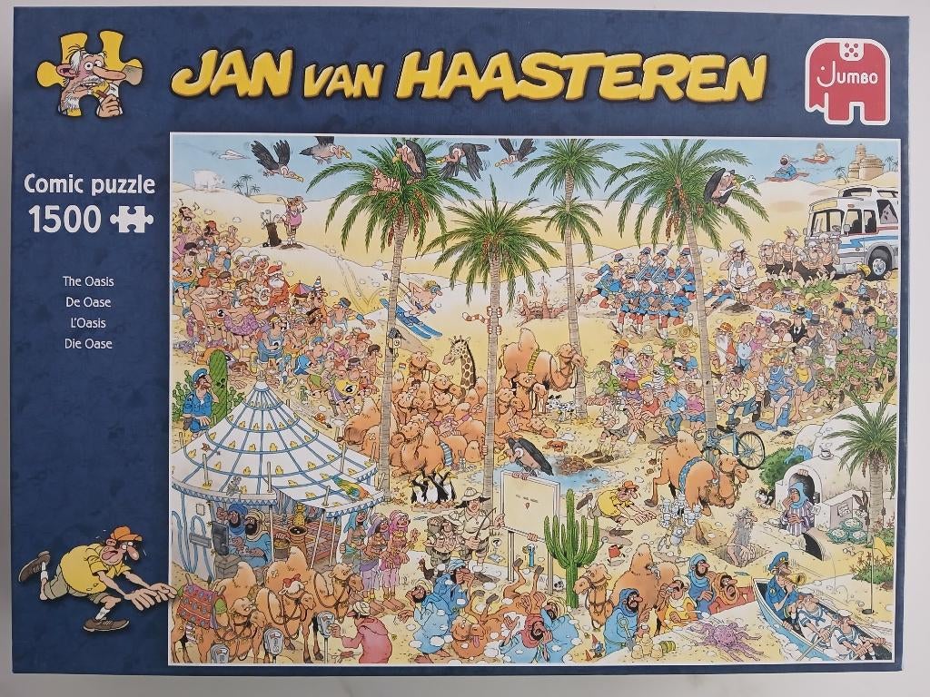 2 Puzzels Jan van Haasteren 1500 stukjes, Ophalen, 500 t/m 1500 stukjes, Zo goed als nieuw, Legpuzzel