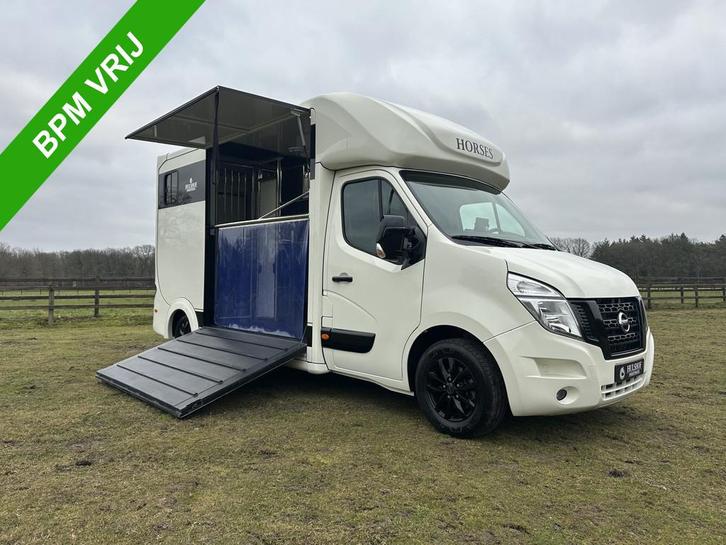Nissan NV400 2-paards paardenvrachtwagen B-rijbewijs NIEUW &, Dieren en Toebehoren, Paarden en Pony's | Trailers en Aanhangwagens