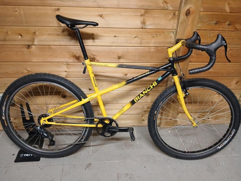 Bianchi Ragno 1990 FRAME oldtimer, vélo VTT gravel en acier, 51 à 55 cm, Frein sur jante, Enlèvement, Bianchi