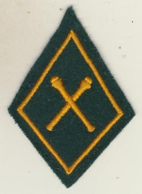 (m38) Ruitvormige badge, Verzenden