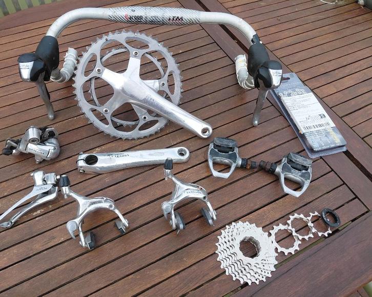 Shimano Ultegra groepset + wielset, Fietsen en Brommers, Fietsonderdelen, Gebruikt, Racefiets, Derailleur of Ketting, Ophalen