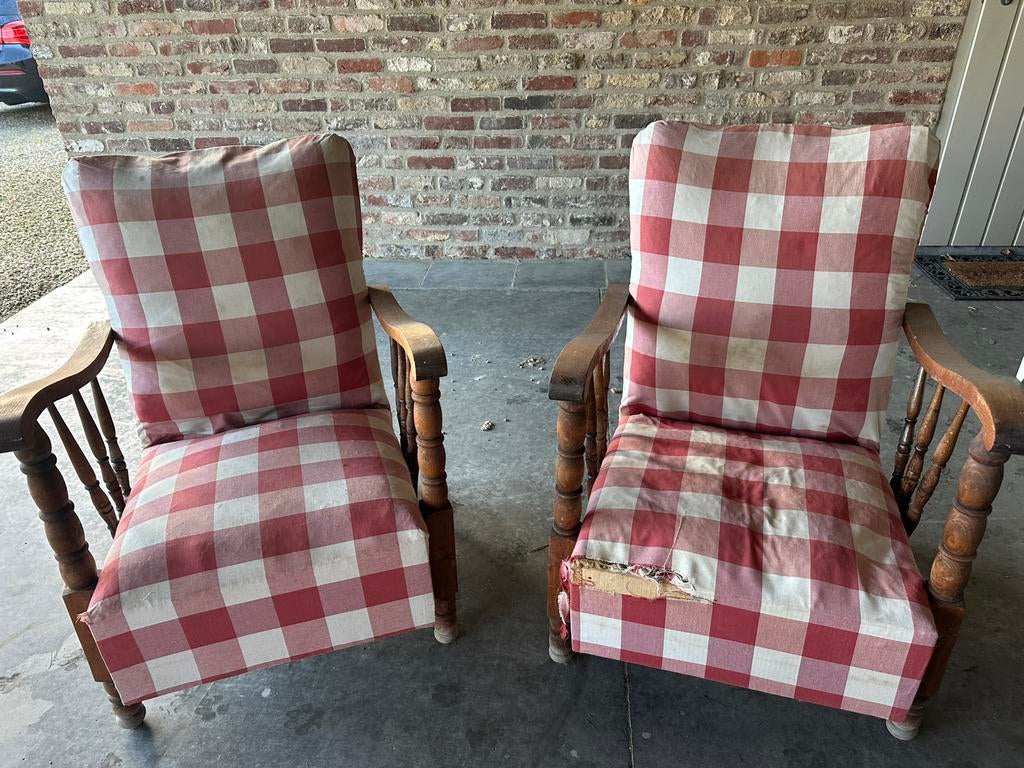 Gratis op te halen - 2 te renoveren zetels, Antiek en Kunst, Ophalen