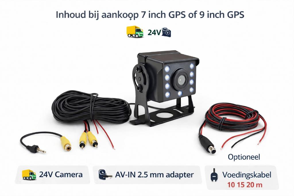 9 inch Camper, Auto GPS met Bedraad Achteruitrijcamera Set., Info@drktech.be, Oosterwennel 35 Genk, Nieuw, Ophalen of Verzenden