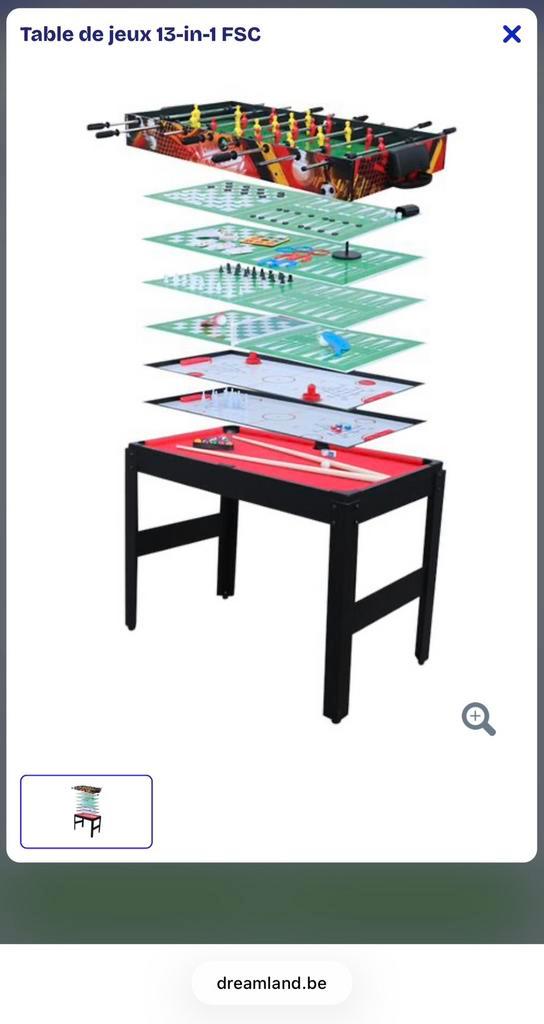 Table de jeux 13-in-1, Enfants & Bébés, Jouets | Tables de jeux, Comme neuf, Enlèvement