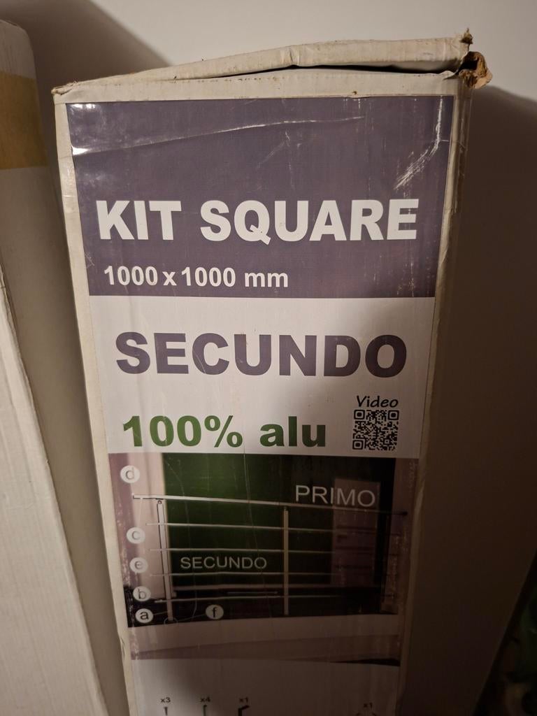 Nieuwe allu balustrade