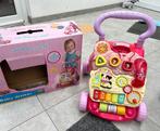V-tech roze baby walker met licht en muziek-orig doos, Ophalen, Zo goed als nieuw, Babygym, Met licht