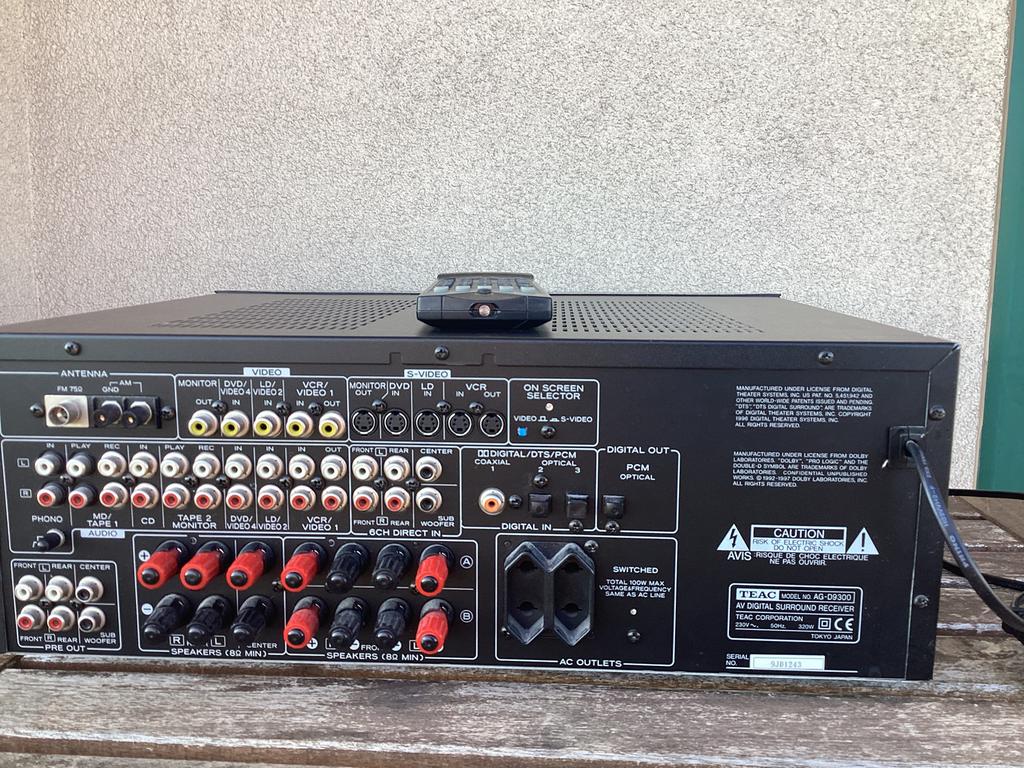 TEAC AV Receiver AG-D9300 – 5.1 Surround, Ophalen, Gebruikt, Stereo