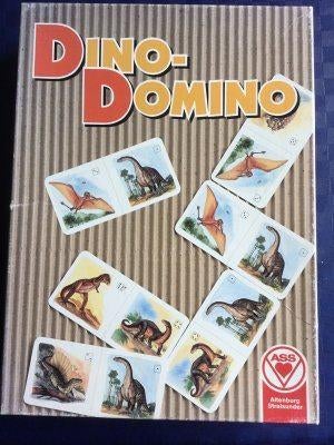 gezelschapsspel 'Dino Domino' vanaf 4 jaar, Ophalen of Verzenden, Gebruikt