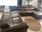Lederen salon te koop, Ophalen, Gebruikt, Leer