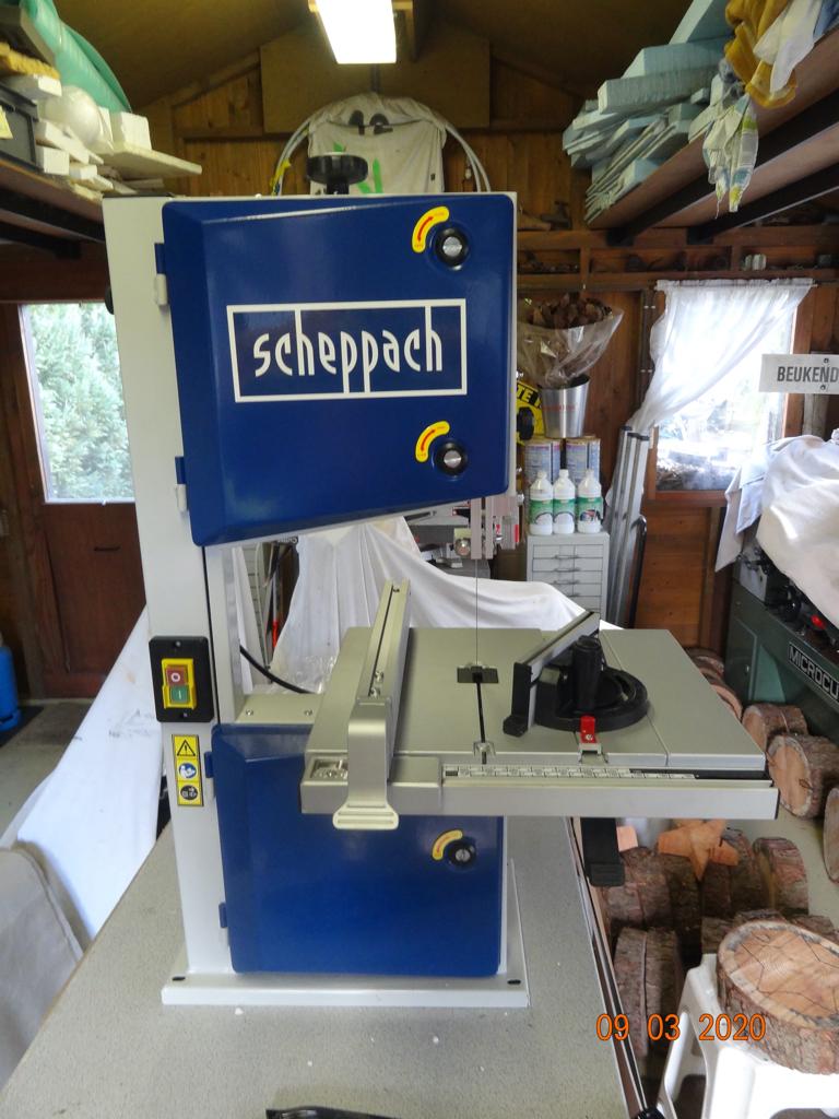 Lintzaag Scheppach HBS261, Doe-het-zelf en Bouw, Gereedschap | Zaagmachines, Ophalen, Zo goed als nieuw, Lintzaag, Minder dan 600 watt