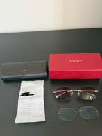 Cartier bril + 2 extra glazen, Ophalen of Verzenden, Zo goed als nieuw, Blauw, Bril