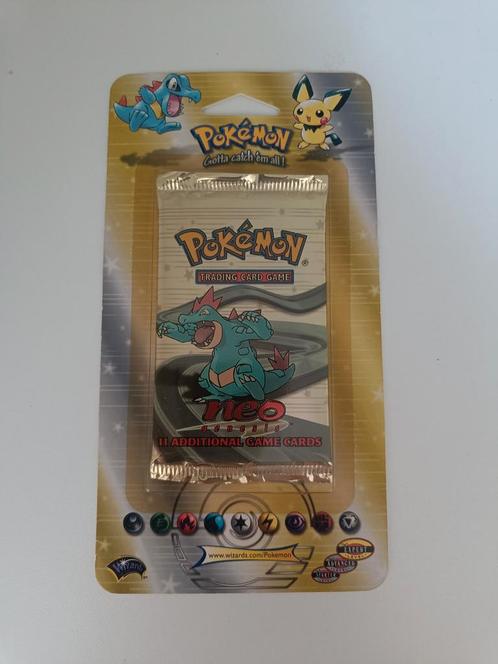 Pokémon neo genesis blister WOTC, Hobby en Vrije tijd, Verzamelkaartspellen | Pokémon, Zo goed als nieuw, Booster, Foil, Ophalen of Verzenden