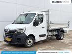 Renault Master 130pk Kipper Dubbellucht 3,5t Trekhaak AC Cru, Auto's, Bestelwagens en Lichte vracht, Gebruikt, Zwart, 4 cilinders