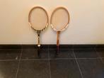 2 Vintage tennisrackets -+ hoes, Sport en Fitness, Tennis, Ophalen, Gebruikt, Dunlop
