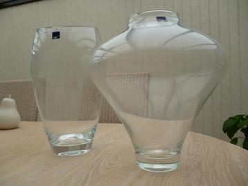 2 vases verre leonardo  