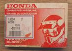 Originele Honda Transalp XL600V Owner's Manual - XL600VR, Motoren, Verzenden, Honda