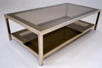 Belgo Chrome salontafel: 24K., Enlèvement ou Envoi, Comme neuf