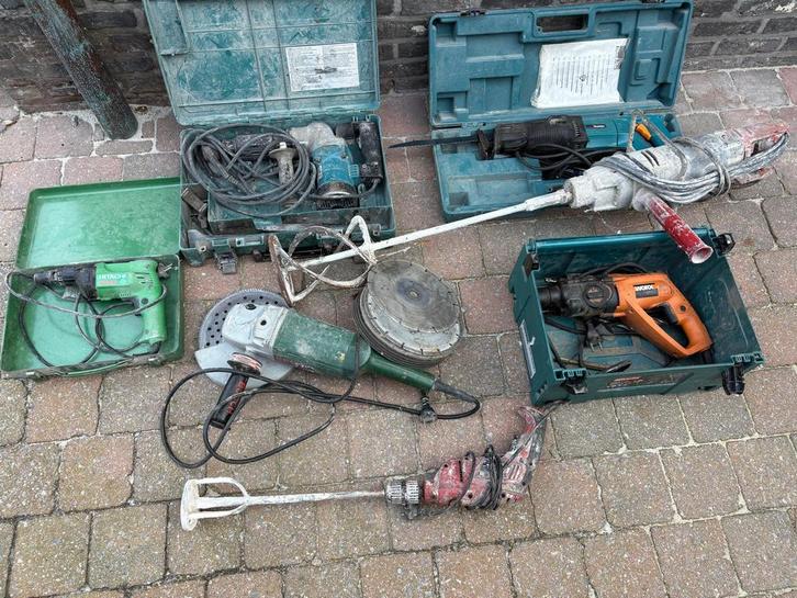 Lot professioneel gereedschap, Doe-het-zelf en Bouw, Gereedschap | Overige machines, Gebruikt, Ophalen