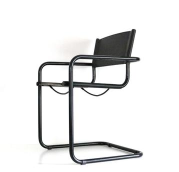Vintage Bauhaus sledestoel in tuigleer 1970 - Cesca stijl beschikbaar voor biedingen
