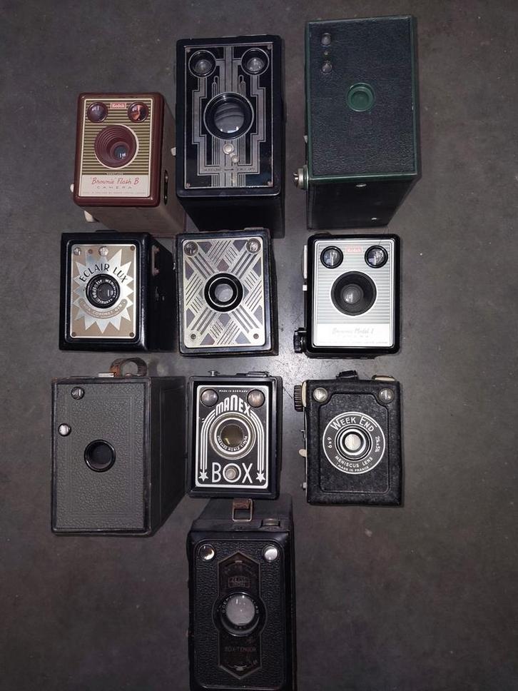 Collectie Vintage Boxcamera's, Verzamelen, Foto-apparatuur en Filmapparatuur, Ophalen