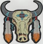 Buffalo Skull Feather Indian stoffen opstrijk patch embleem, Motos, Accessoires | Autre, Neuf