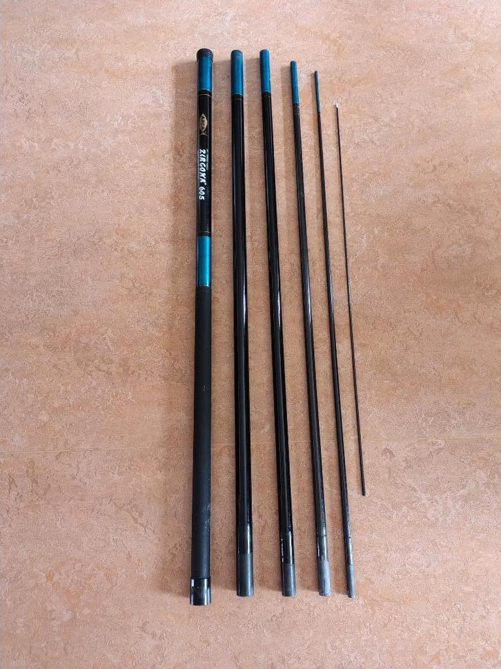 handhengel arca zirgona met rekker, Watersport en Boten, Hengelsport | Algemeen, Zo goed als nieuw, Vaste hengel, Ophalen of Verzenden