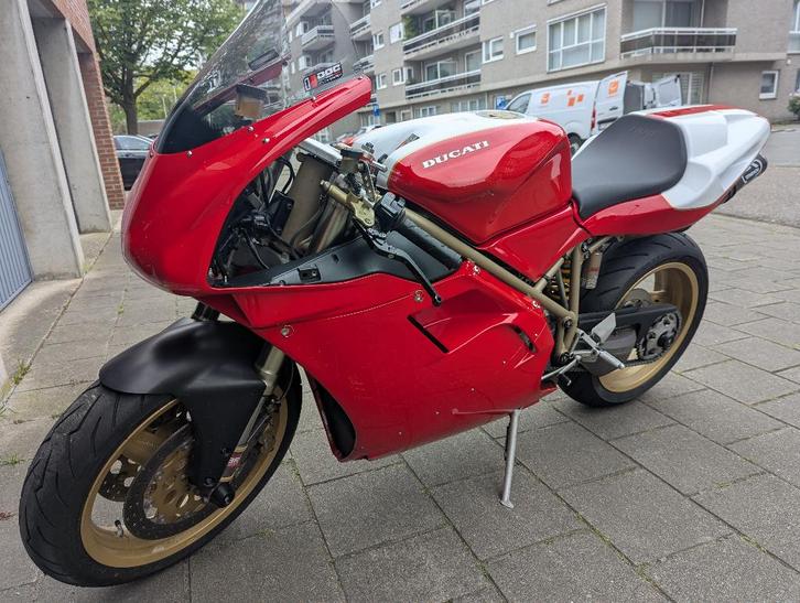 Ducati 748/996 circuit met origenele kuip, Motoren, Motoren | Ducati, Particulier, Super Sport, meer dan 35 kW, 2 cilinders, Quickshifter