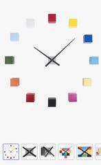 Nieuwe cubic clock wandhorloge klok, Ophalen of Verzenden, Nieuw, Wandklok