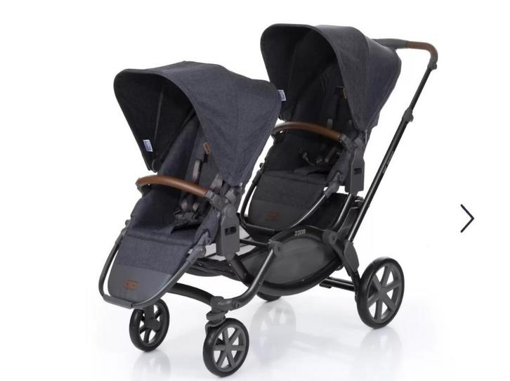 Duo buggy ABCdesign zoom, Kinderen en Baby's, Tweelingen en Meerlingen, Zo goed als nieuw, Ophalen