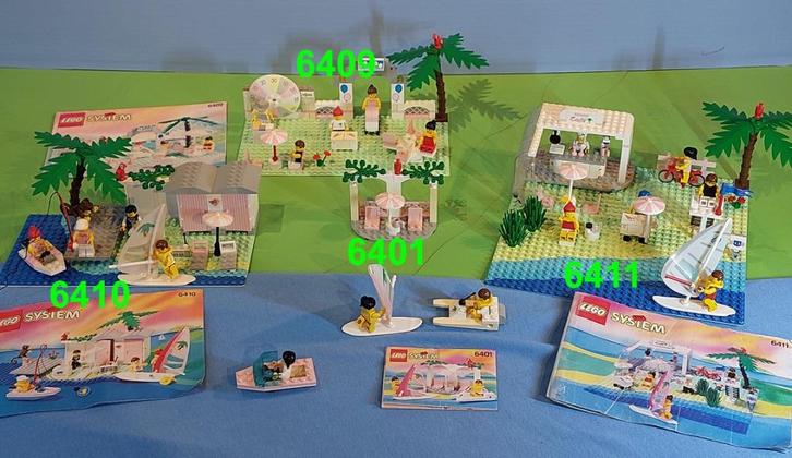 4 Lego Paradisa sets (6401,6409,6410,6411) Op strand !, Kinderen en Baby's, Speelgoed | Duplo en Lego, Gebruikt, Lego, Complete set