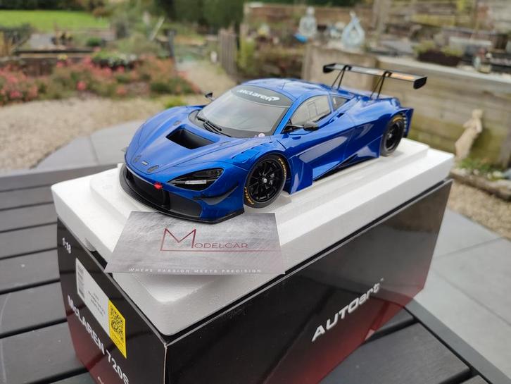 McLaren 720s GT3 1/18 auto, Hobby en Vrije tijd, Modelauto's | 1:18, Zo goed als nieuw, Auto, Autoart, Ophalen of Verzenden