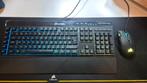Corsair toetsenbord + muis, Ensemble clavier et souris, Azerty, Comme neuf, Enlèvement