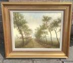 Huile sur toile paysage signe frans bakker, Ophalen of Verzenden
