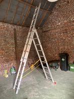 Driedelige ladder alu, Ophalen, Gebruikt, Ladder, 4 meter of meer