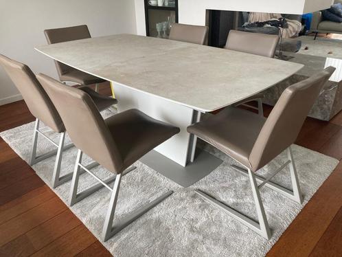 Eettafel en 6 stoelen Boconcept, Huis en Inrichting, Tafels | Eettafels, Gebruikt, Ophalen