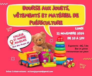 Bourse Jouets vêtements articles puériculture 11/11 AUVELAIS beschikbaar voor biedingen